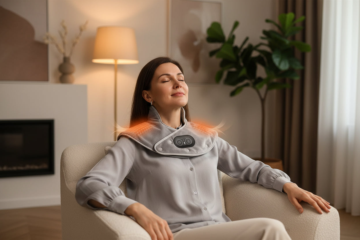 Almofada Elétrica de Aquecimento para Ombros e Cervical