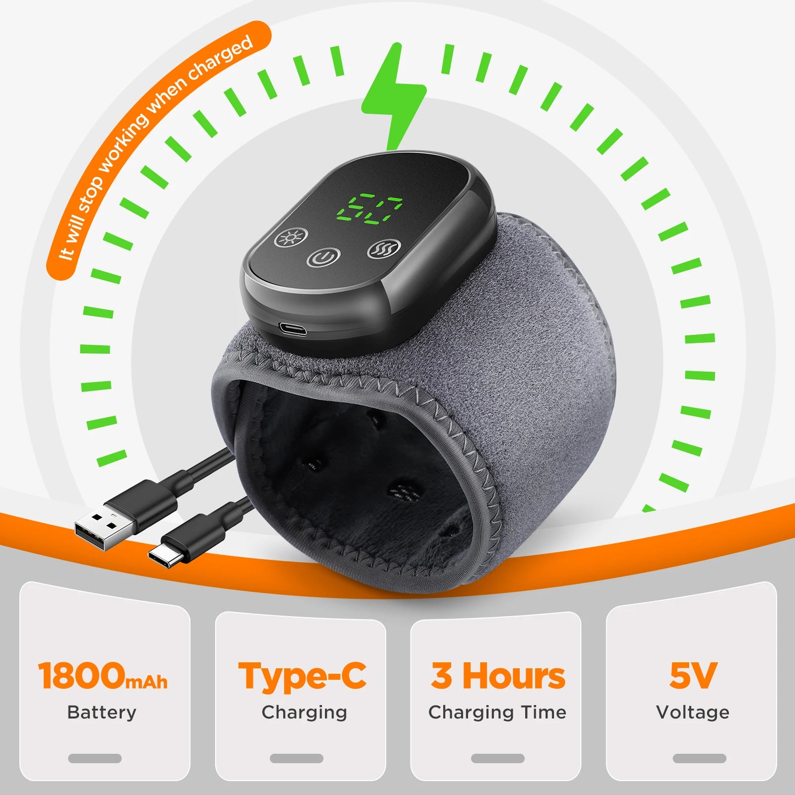 Aquecedor e Massajador Vibratório envolvente